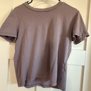 Zara Mauve Crew Neck T-Shirt